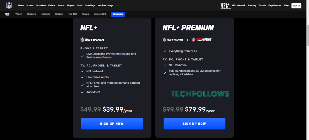 Subscribe to NFL+