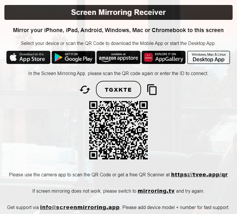 PS5 AirPlay - Screen Mirroring+ App QR 