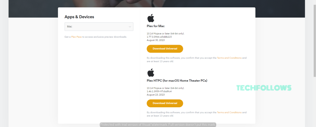 Plex Media Player on Mac