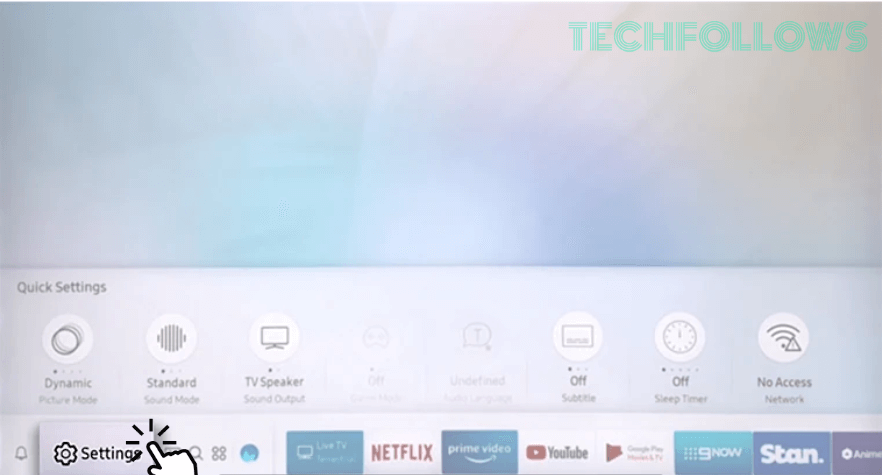Open Settings