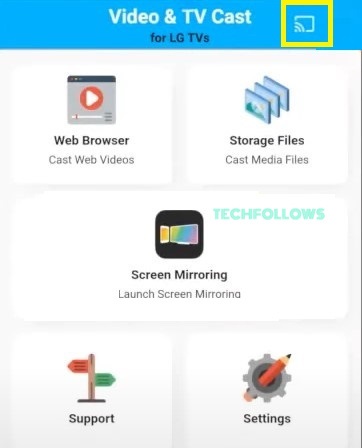 Cast the TV Cast app