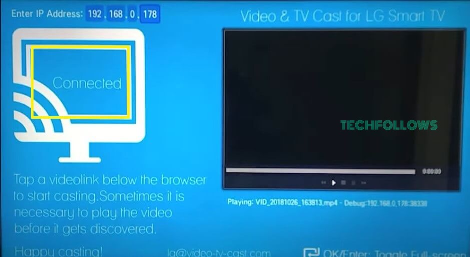 Connect your smartphone and LG TV using TV Cast app