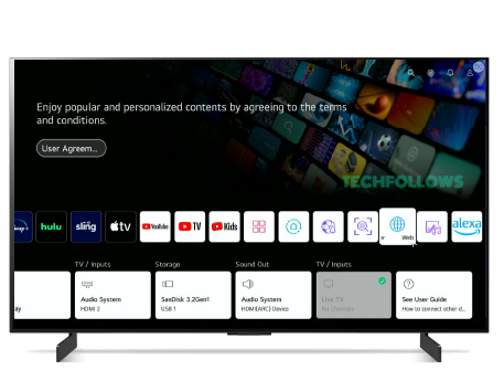 Web Browser on LG TV
