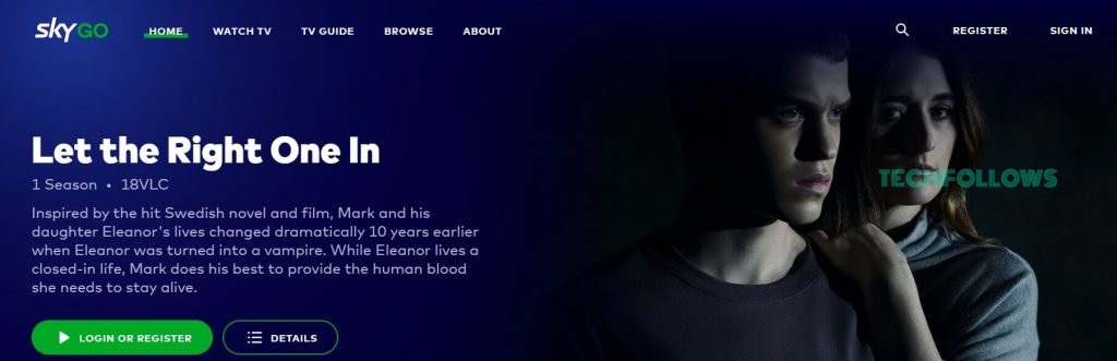 Sky Go website