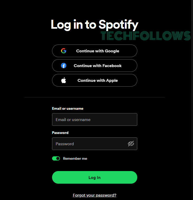Log in to Spotify on Samsung TV