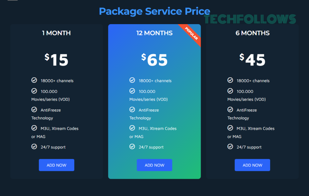 Choose a UNO IPTV plan
