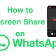 Whatsapp Screen Share