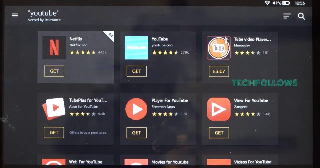 Select the Video For YouTube app