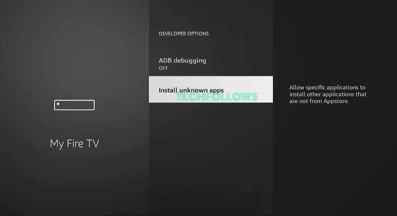 Select Install Unknown Apps