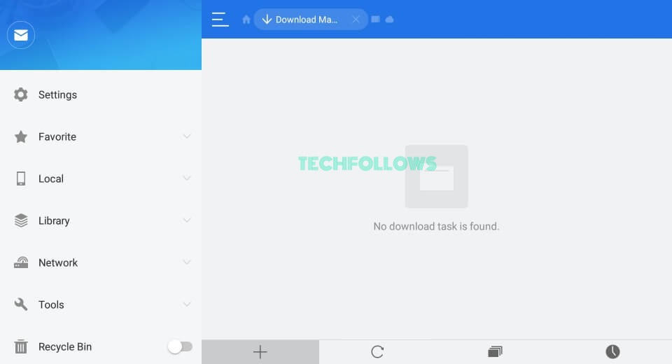 Tap the + icon