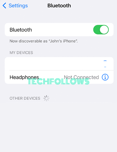 Enable Bluetooth on iPhone and select Raycon earbuds