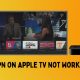 ESPN on Apple TV not working