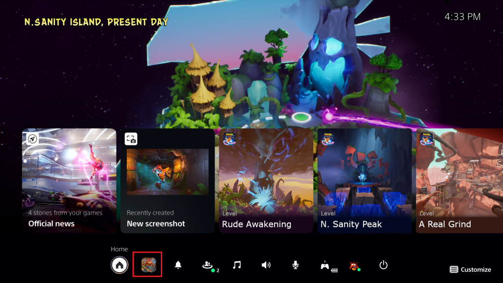 How to Close Apps on PS5 - Choose the Switcher icon