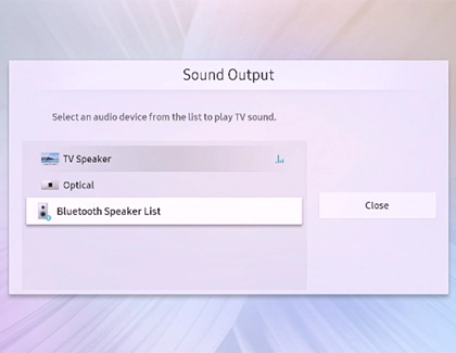 Select Bluetooth Speaker List to Connect Bluetooth Headphones to PS5 