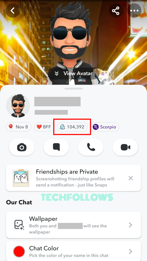 View Others Snapchat Score