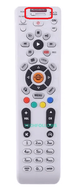 Switch to TV mode on the DirecTV remote