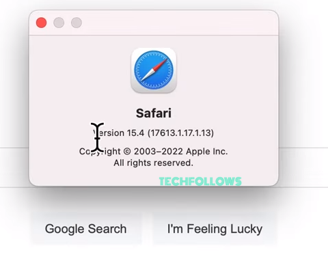 Get the Safari version number