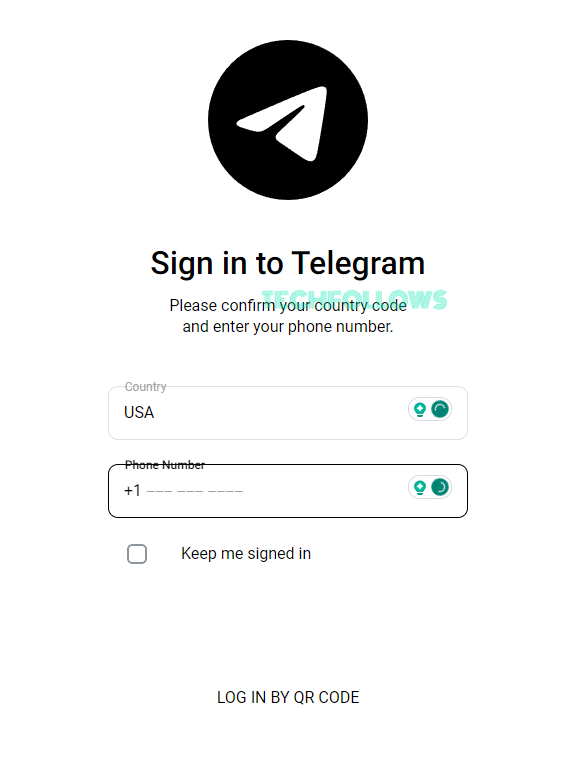Sign in to Telegram