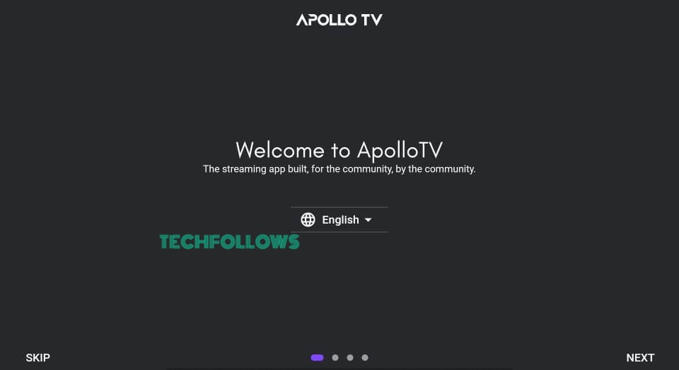 Open Apollo TV app