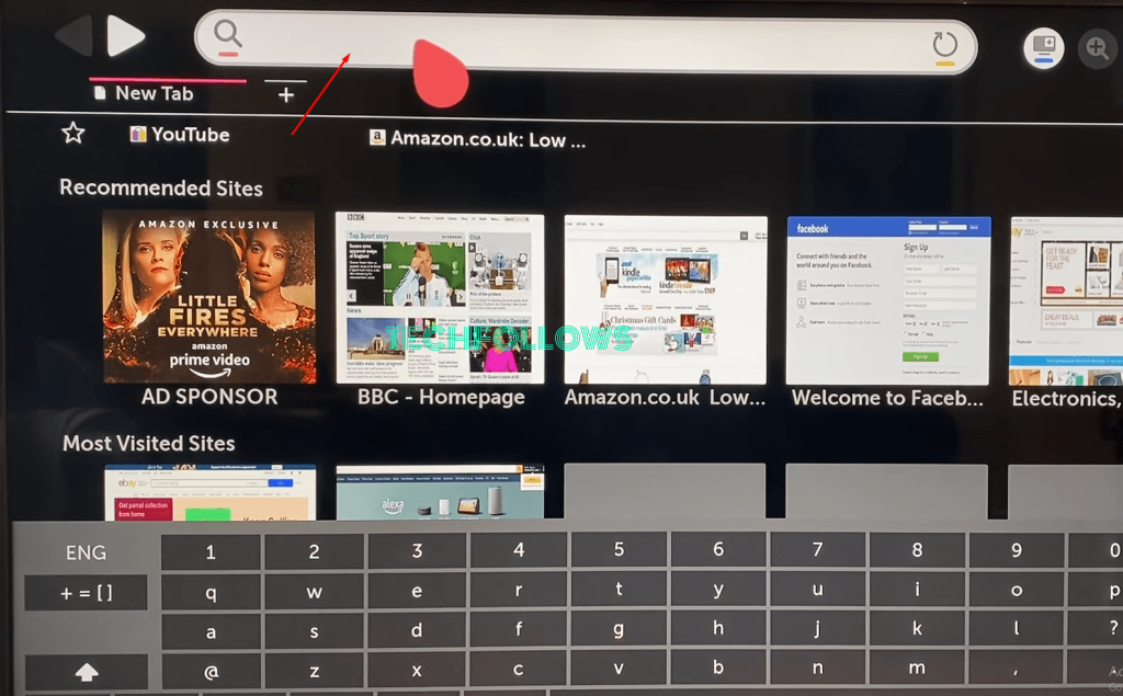 Go to DirecTV website on LG TV