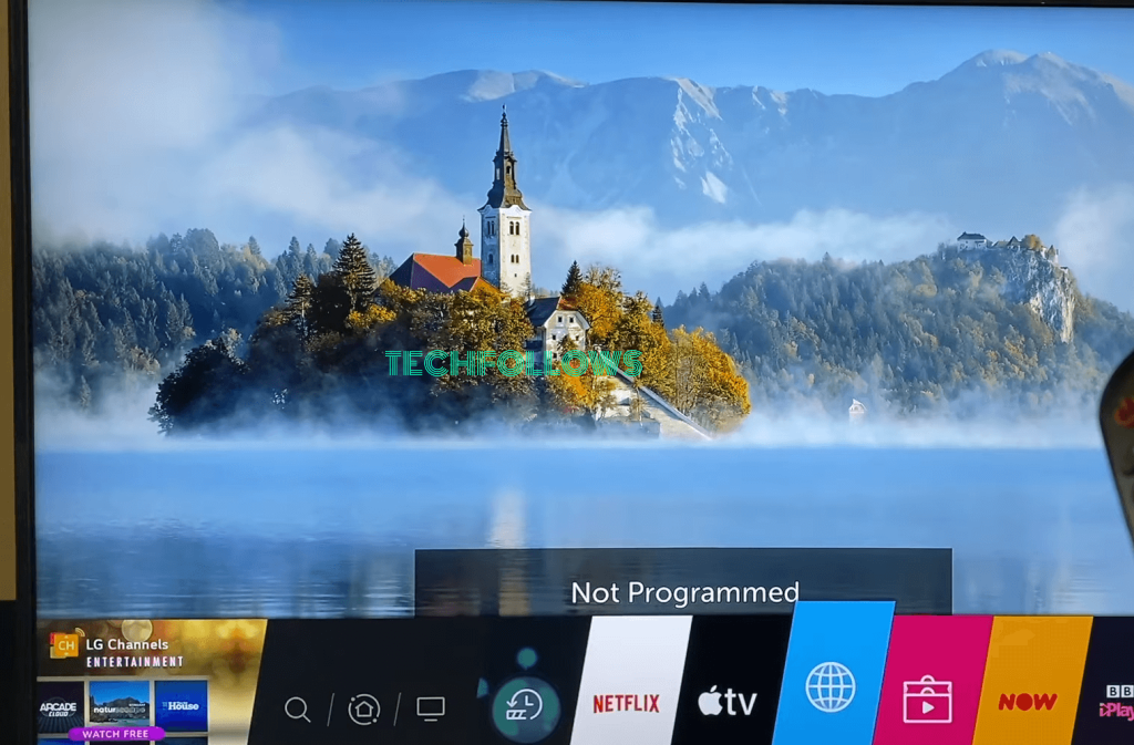 LG TV Home screen