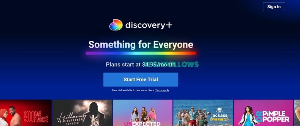 Discovery Plus free trial