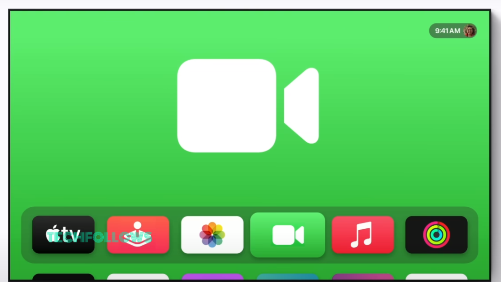 Open FaceTime on Apple TV