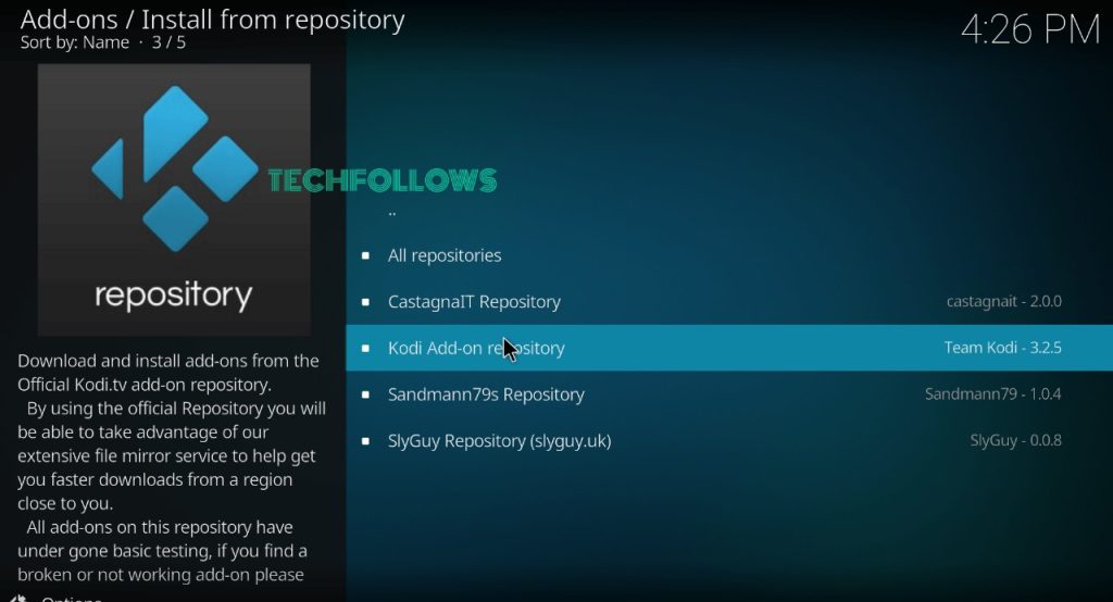 Open Kodi addon repository