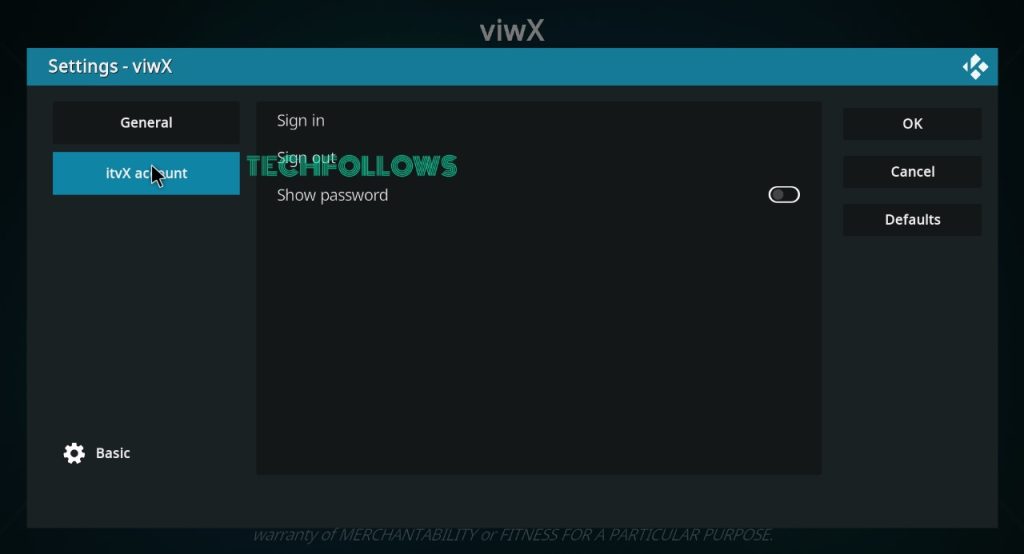 Sign in to ITVX account