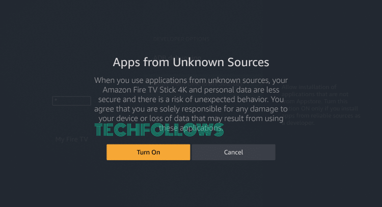 Turn on Apps from Unknown Sources