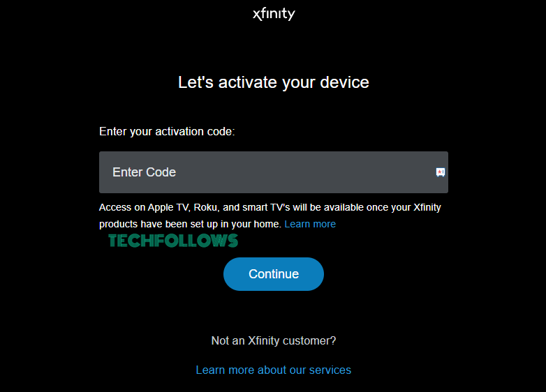 Activate Xfinity Stream on Roku