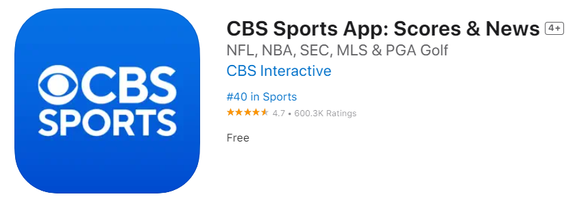 CBS Sports on App Store