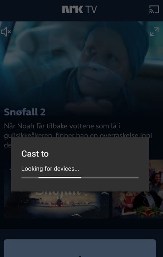Available Devices - Chromecast NRK app