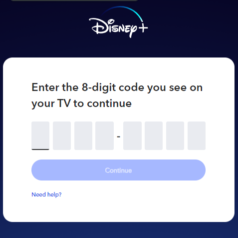 Enter the code and activate Disney Plus on Philips Smart TV