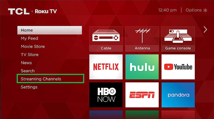 Emby on TCL TV - Choose the Streaming Channels
