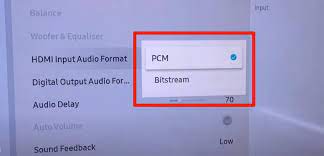 Enable PCM audio format to connect Bluetooth headphones to Samsung TV