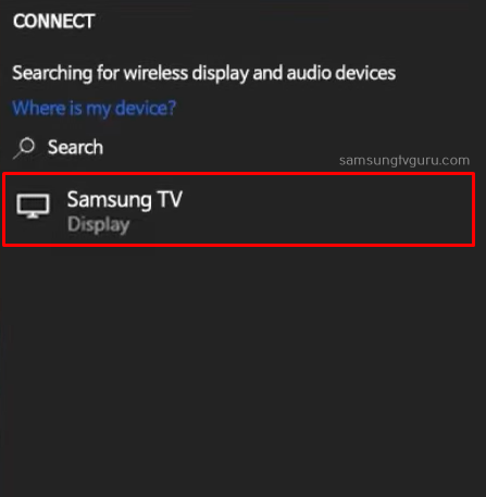 Choose your Samsung TV 