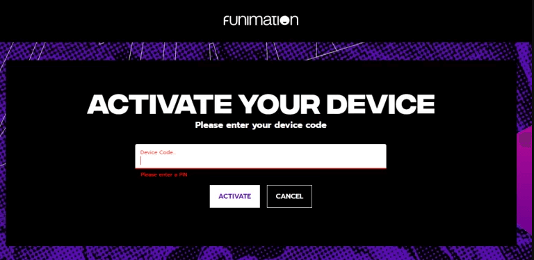 Enter Code to Get Funimation on Vizio TV