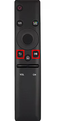 Press the Return and Pause button simultaneously