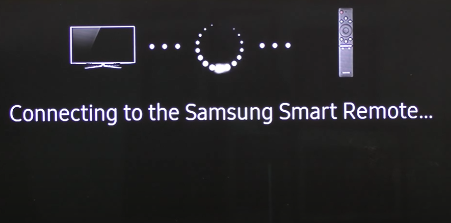 Tv searching for the device to be connected