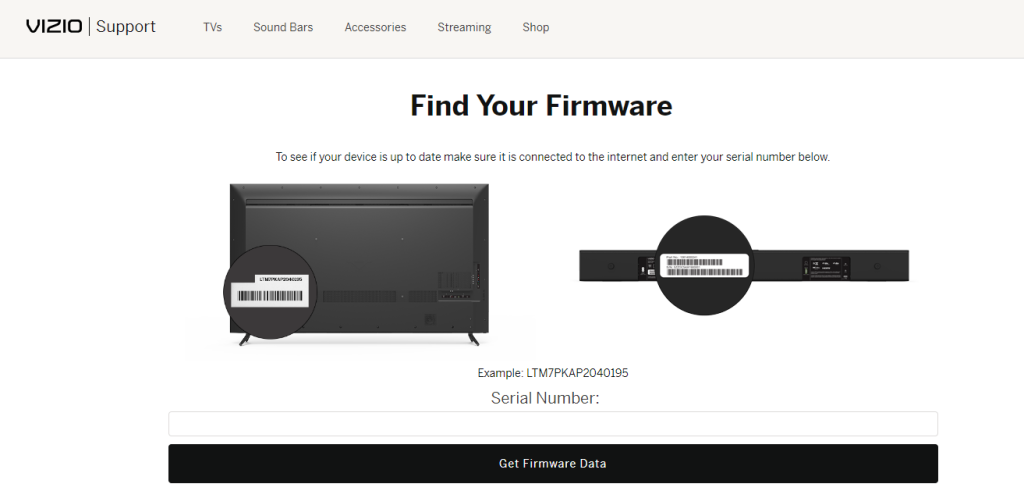 Click on Get Firmware data