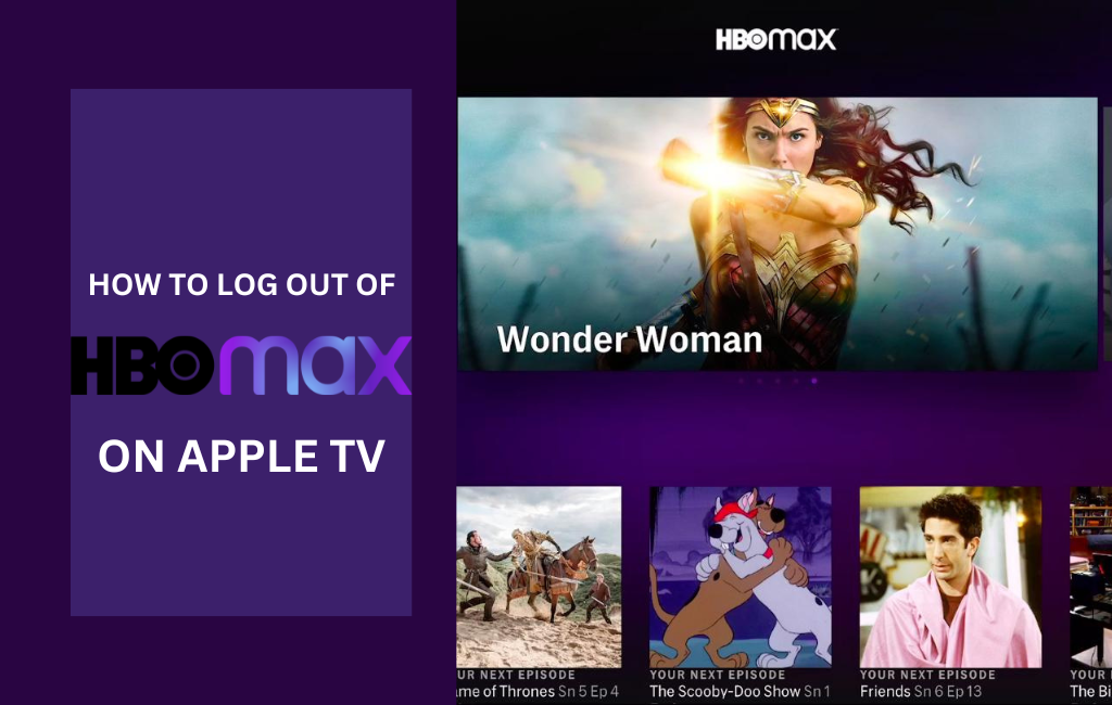 How to log out of HBO Max on Apple TV