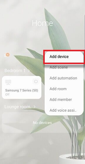 Tap on Add device