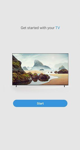 Select the Start button to turn on your Samsung TV