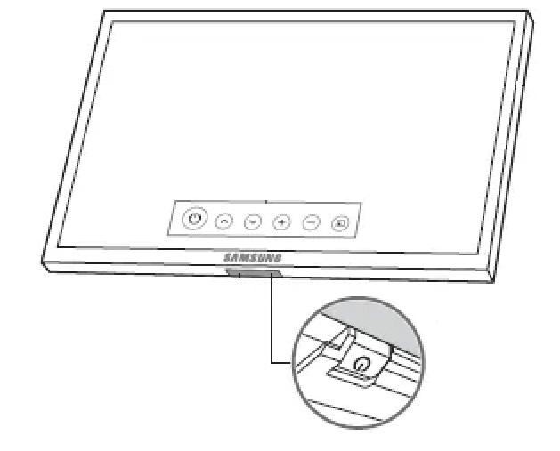 Power button on Samsung TV