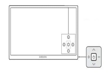 TV controller at back side of TV