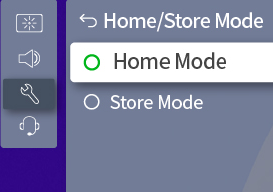 LG TV Demo Mode - Select Home Mode