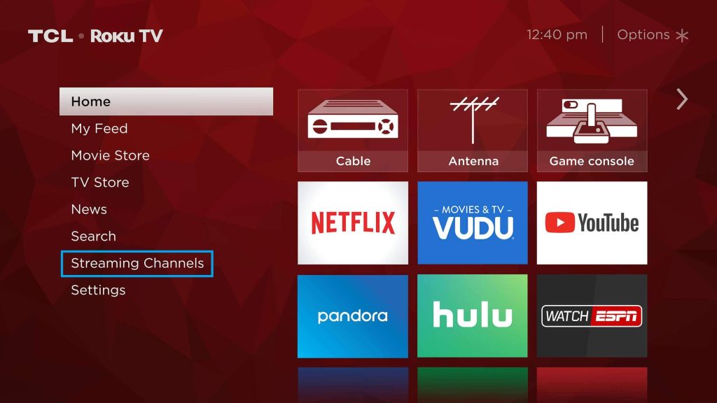 Select Streaming Channels - NFL on Philips TV