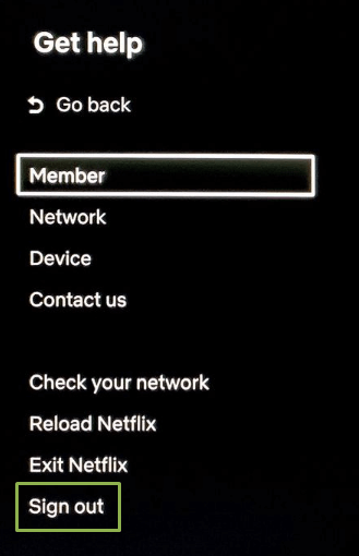 Sign out of Netflix on Vizio TV