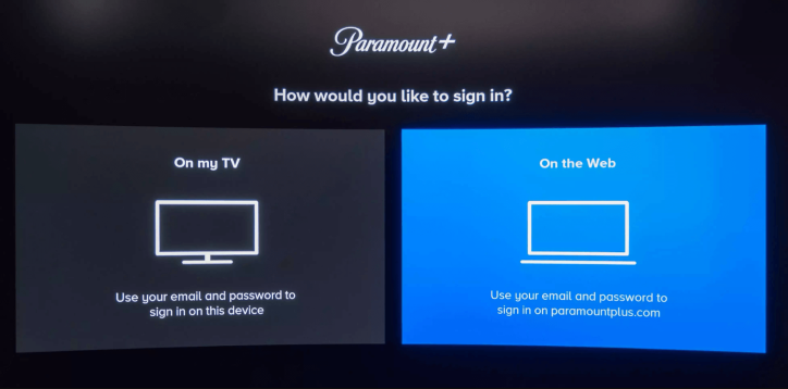 Activate the Paramount Plus app on your Philips TV via the TV or Web